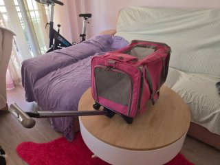 Transportín para Perro Rosa
