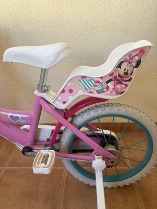 Bicicleta infantil Minnie con ruedines