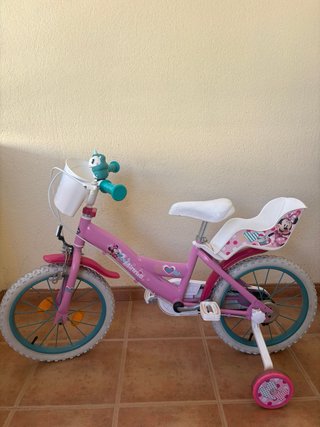 Bicicleta infantil Minnie con ruedines