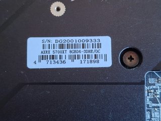 Tarjeta Gráfica radeon rx 5700 tx PowerColor Devil
