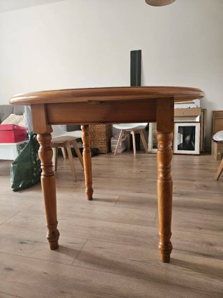 Mesa de comedor extensible de madera