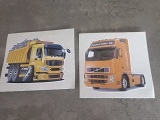 Lote 21 pegatinas vinilos camiones Scania Volvo