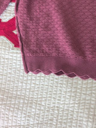 Jersey Zara Burdeos Corto Talla M