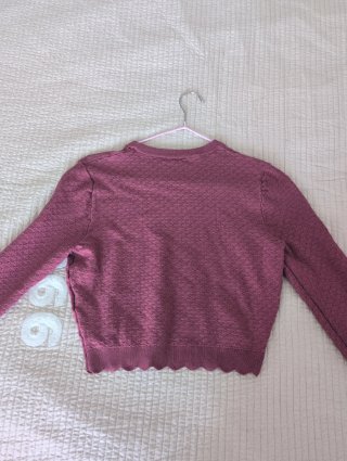 Jersey Zara Burdeos Corto Talla M