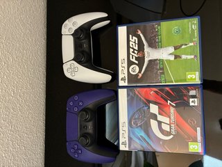 PlayStation 5 Slim 825gb 2 mandos + Fifa 25 y GT7