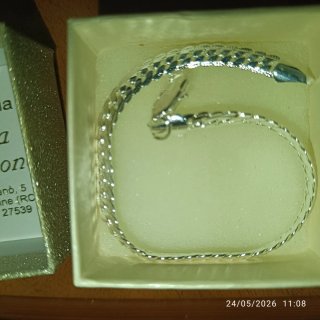 Bracciale Argento Maglia Serpentina..