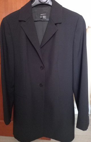 Chaqueta Zara Larga Negra Nueva