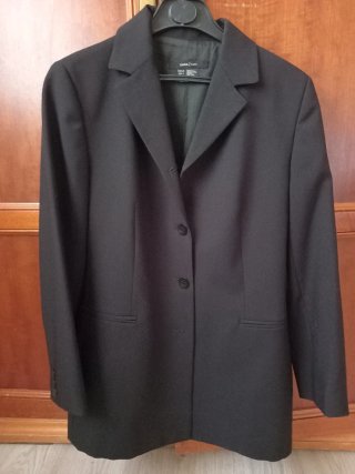 Chaqueta Zara Larga Negra Nueva