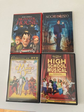 Lote 4 Películas DVD: Monster House, Noche en el