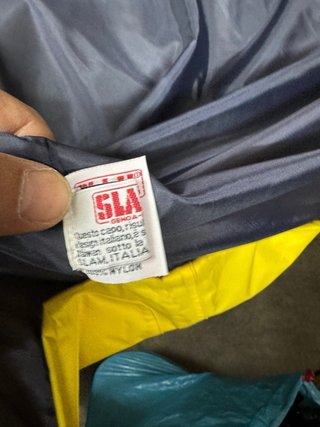 Chaqueta impermeable SLAM amarilla nueva