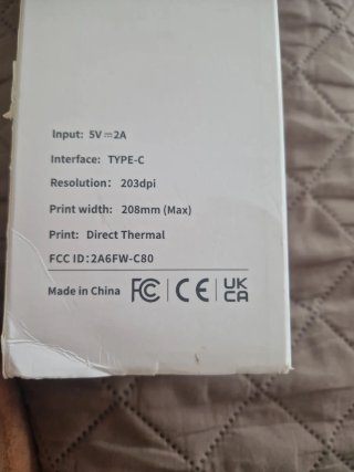 Impresora Portátil A4 C80S