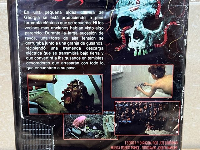 SQUIRM GUSANOS ASESINOS DVD TERROR NUEVO EMBALADO