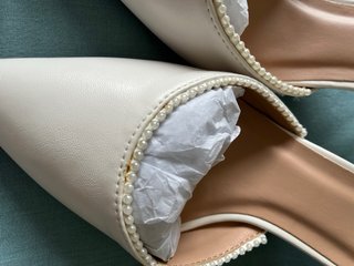 ANNA FIELD Zapatos Blancos Novia Perlas Talla 37