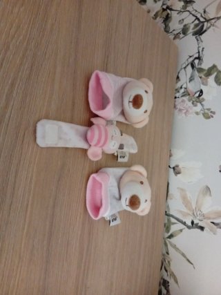 Sonajeros peluche oso y conejo