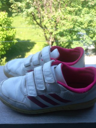 Scarpe Adidas Donna Bianco Rosa Velcro
