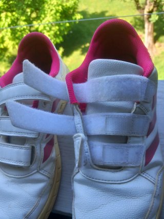 Scarpe Adidas Donna Bianco Rosa Velcro