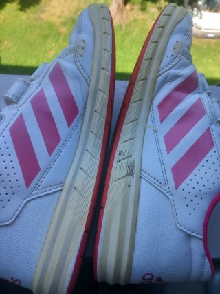 Scarpe Adidas Donna Bianco Rosa Velcro