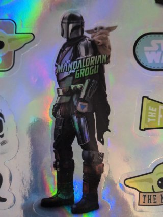 Adesivi Star Wars Mandalorian e Grogu