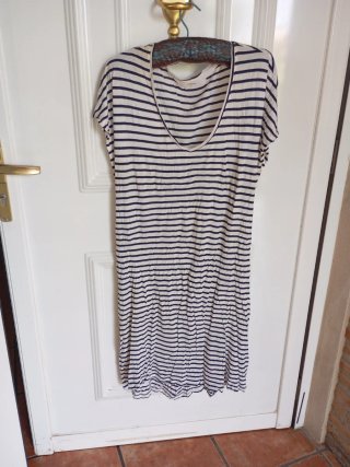 Vestido marinero cintura elástica y lazada