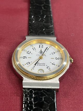 Reloj OLTEN señora oro y blanco