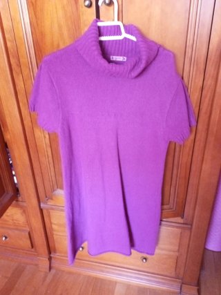 Vestido de punto cuello alto regalo
