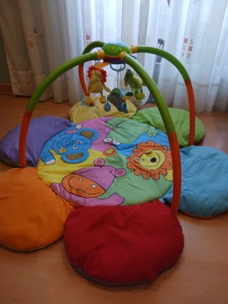 Lote carrito bebé y sombrilla morada
