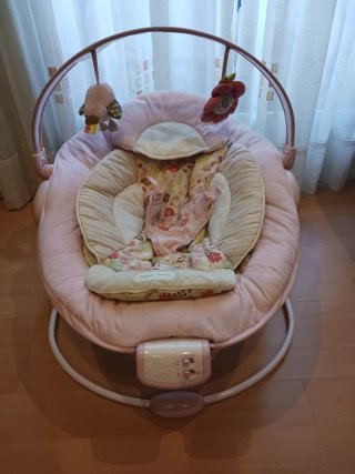Lote carrito bebé y sombrilla morada