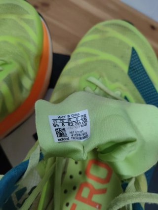 Zapatillas Adidas Hombre Running Verde Naranja
