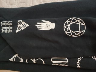 Sudadera Bershka Negra Black Alchemy