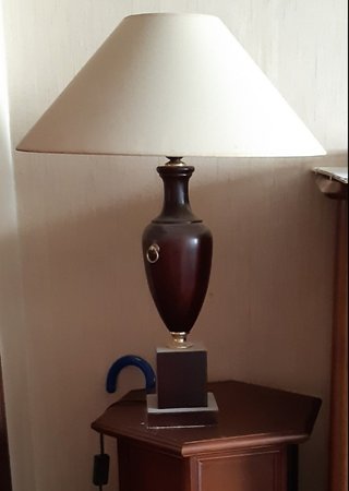 Pie de lámpara de mesa vintage años 70