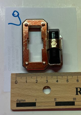 Chiusura per borse oro e nero