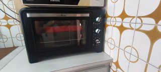 Horno de mesa negro