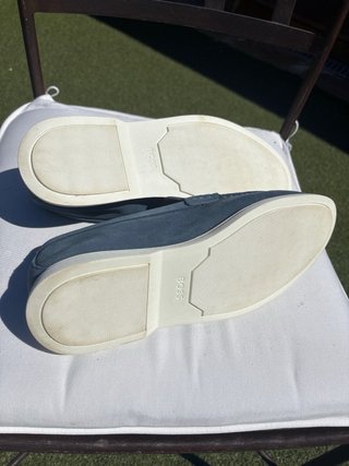 Mocasines BOSS de Piel Azul Talla 44