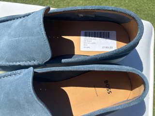 Mocasines BOSS de Piel Azul Talla 44