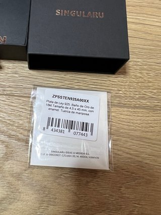 Pendiente estrella esmaltado Singularu 925