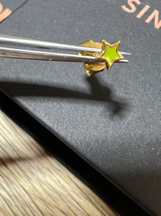 Pendiente estrella esmaltado Singularu 925