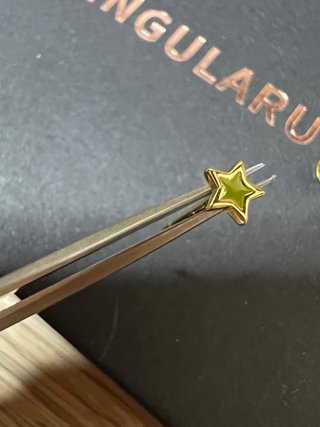 Pendiente estrella esmaltado Singularu 925