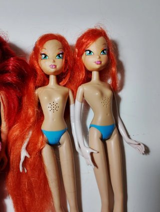 Lote 3 Muñecas Pelo Rojo Winx sirenita