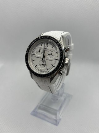 Omega Moonwatch White Panda 42mm Acero