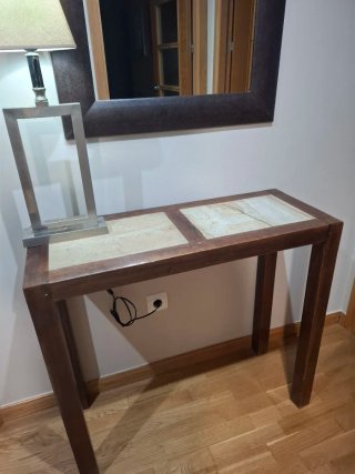 Mueble recibidor con espejo