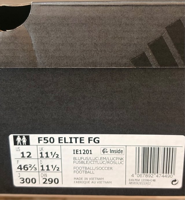 Adidas F50 Elite FG Talla 46 2/3