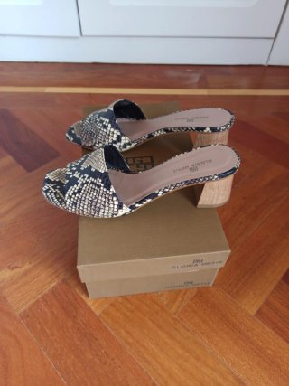 Sandalias Gloria Ortiz T37 Piel Serpiente