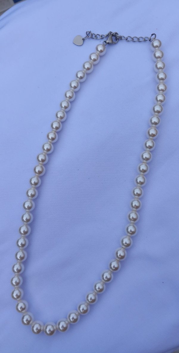 Collar de Perlas Blanco