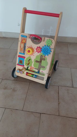 Carrello primi passi in legno