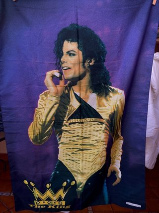 Póster Tela Michael Jackson The King