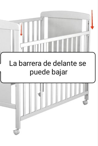 Cuna blanca bebé