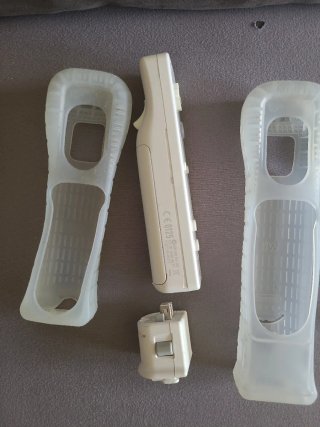 Mando Wii + Nunchuk Nintendo + Motion Plus + funda