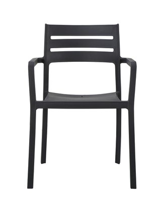 Sillón y Taburete Exterior Juego Gris