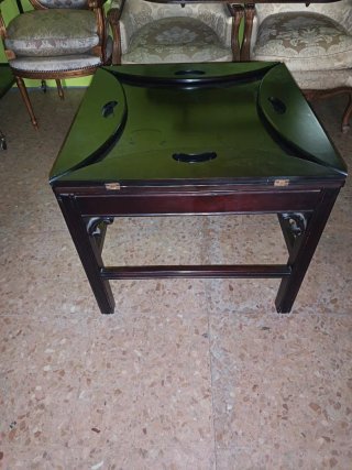 Mesa auxiliar bandeja mayordomo madera