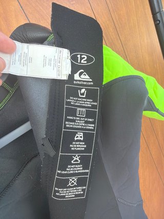 Traje neopreno corto niño Quiksilver talla 12 2 mm